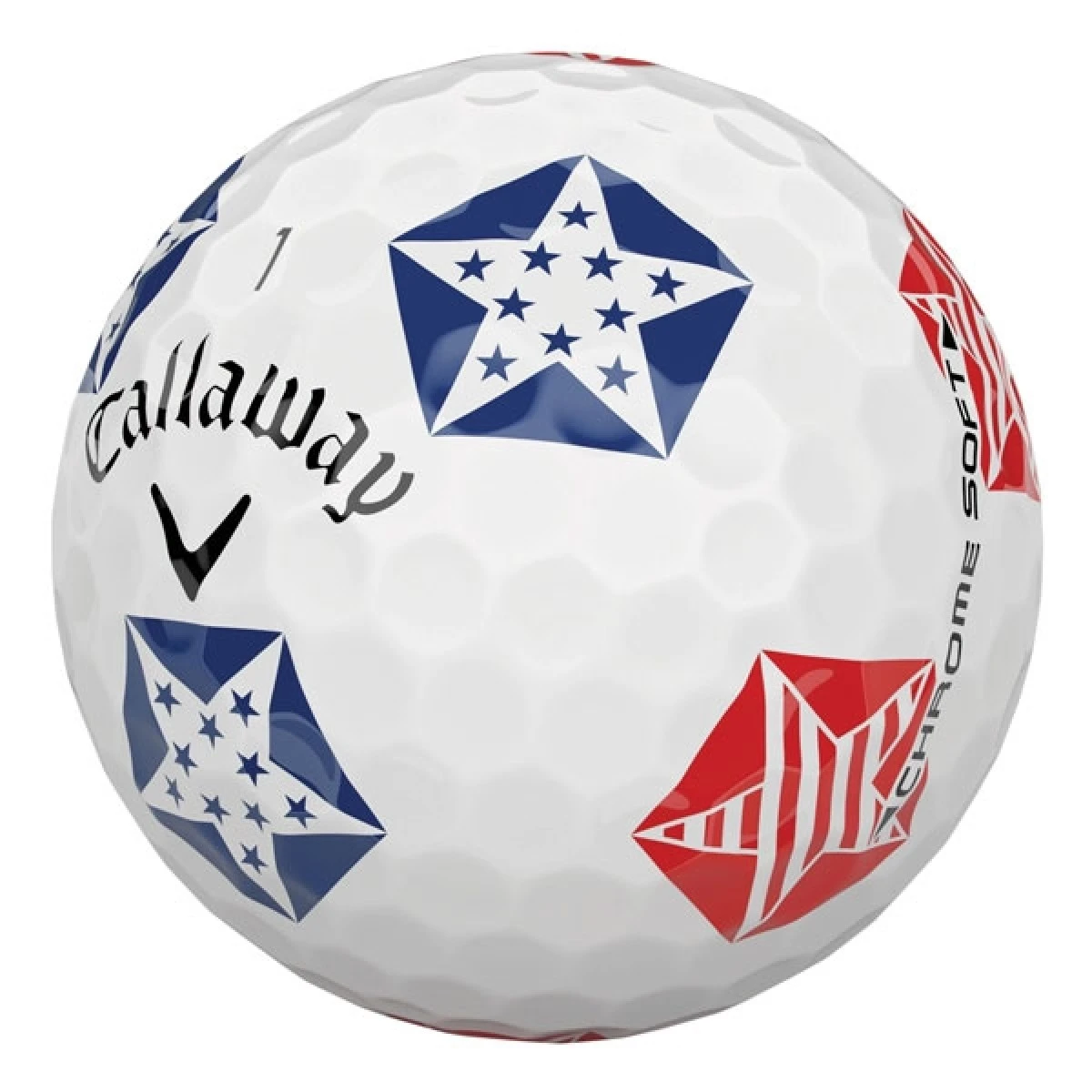 Callaway Chrome Soft Truvis Stars And Stripes - 1 Dozen 4 Callaway Chrome Soft Truvis Stars And Stripes - 1 Dozen - Image 2